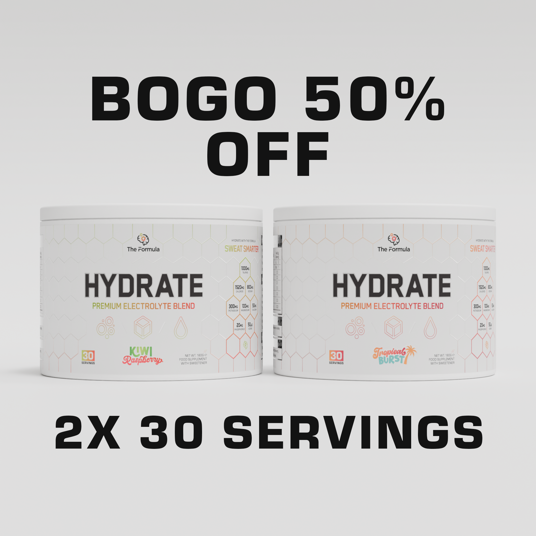 BOGO 50% OFF | 2x HYDRATE Electrolytes