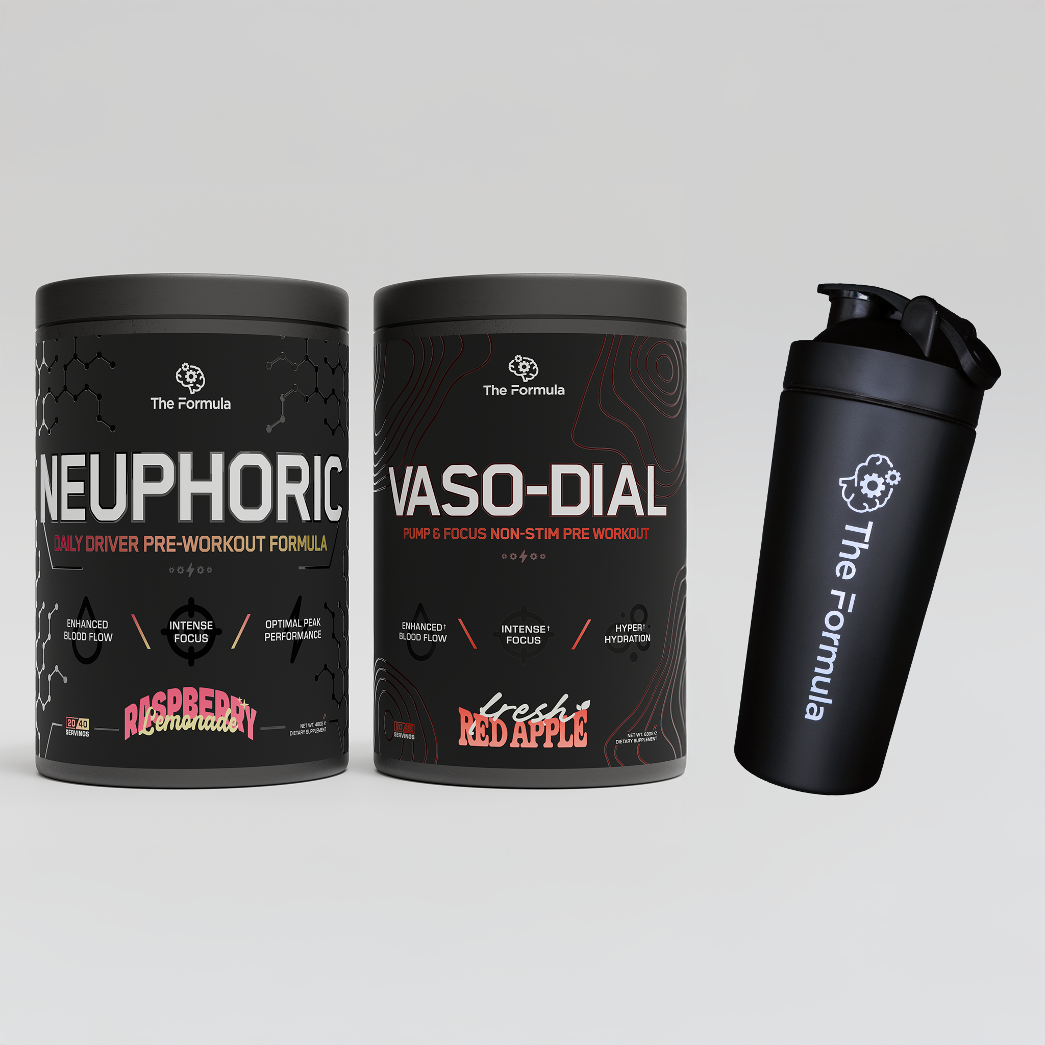 NEUPHORIC, VASO-DIAL + FREE METAL SHAKER BUNDLE