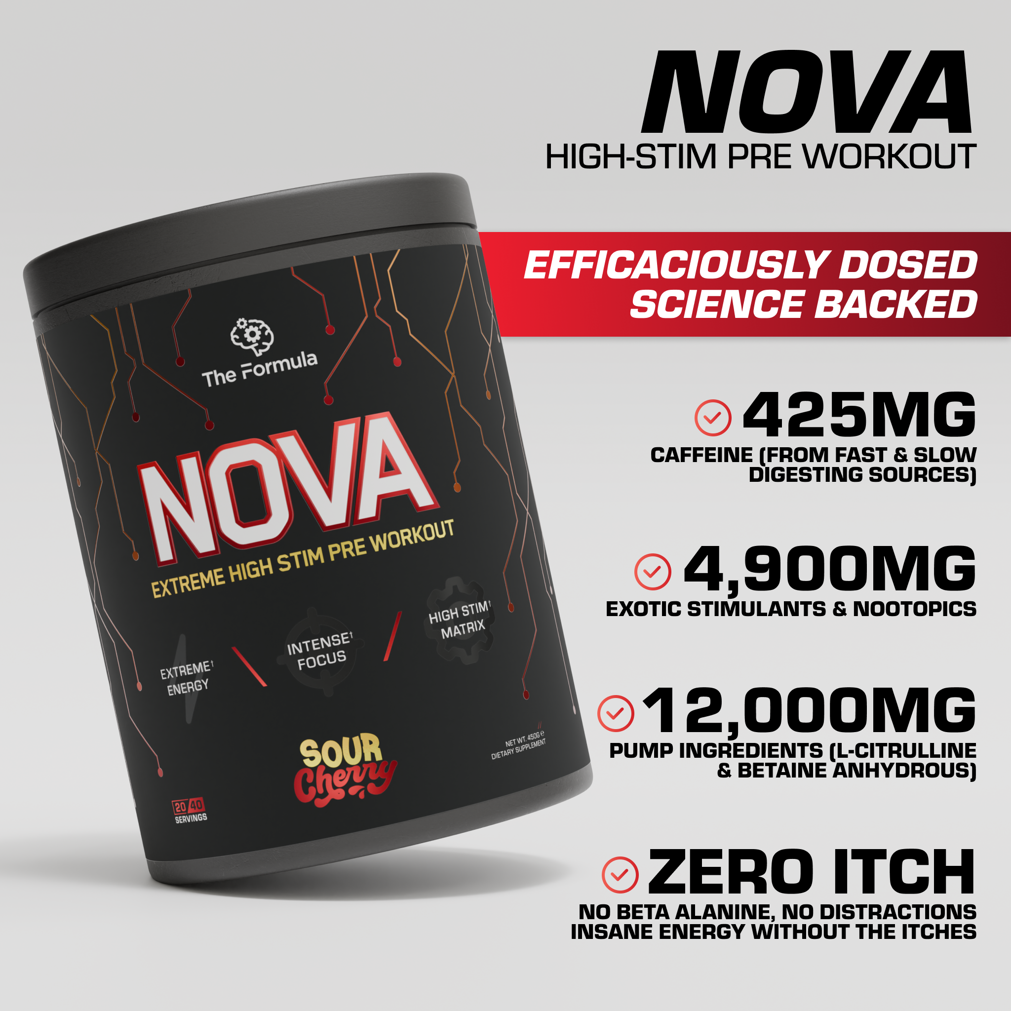 NOVA Extreme High Stim Pre Workout