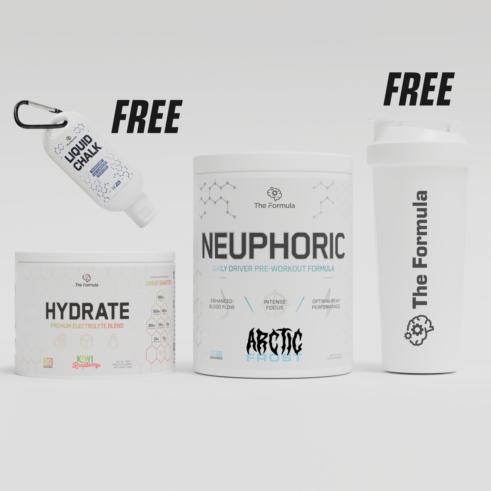 Pre + Hydration Stack | + FREE SHAKER + CHALK