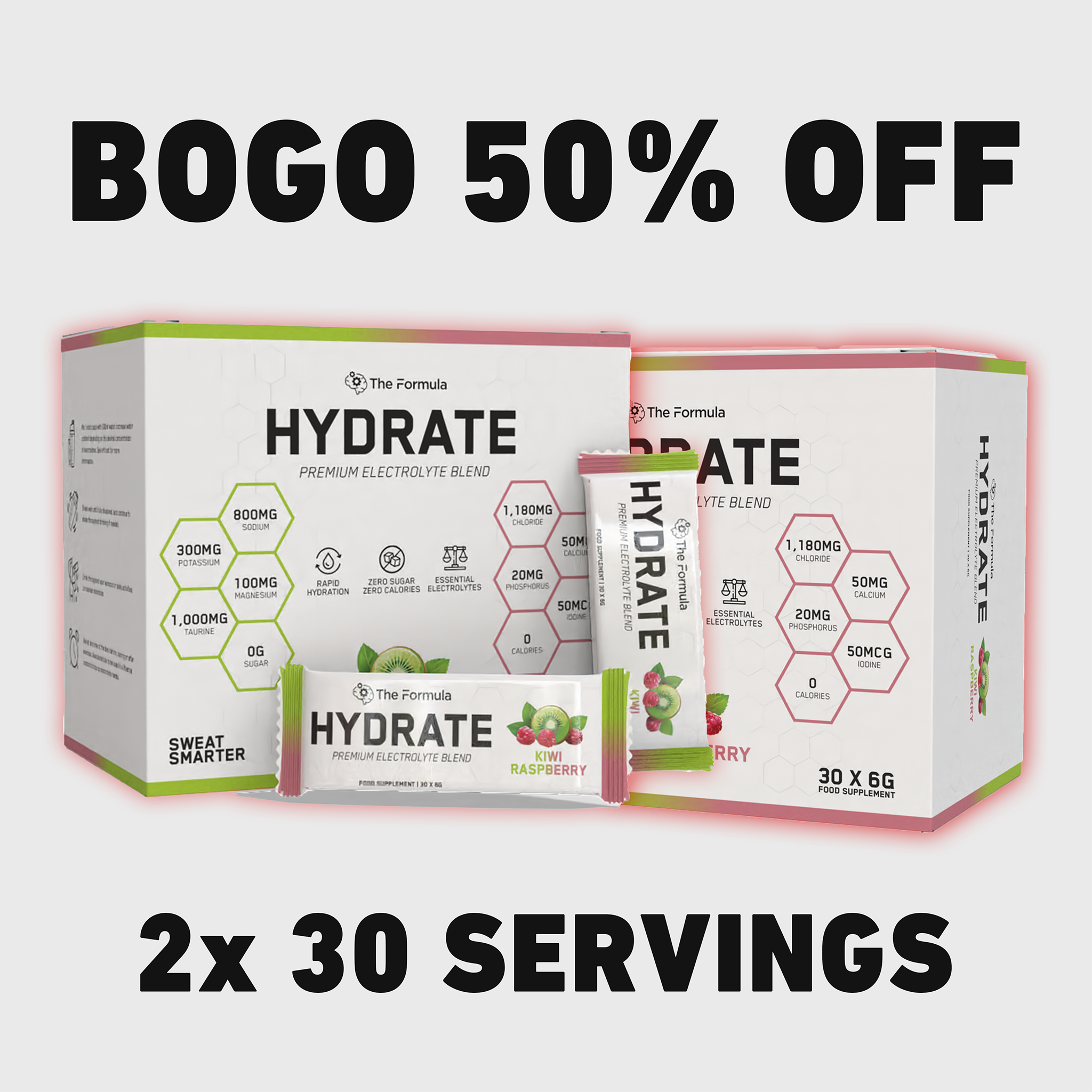 BOGO 50% OFF | 2x HYDRATE Electrolytes