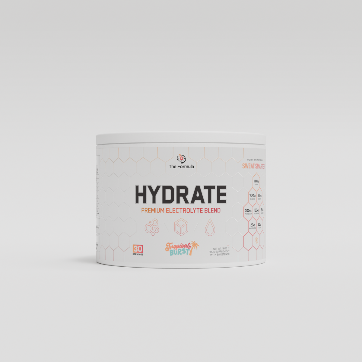 HYDRATE Tub | Comprehensive Electrolytes (30x Servings)