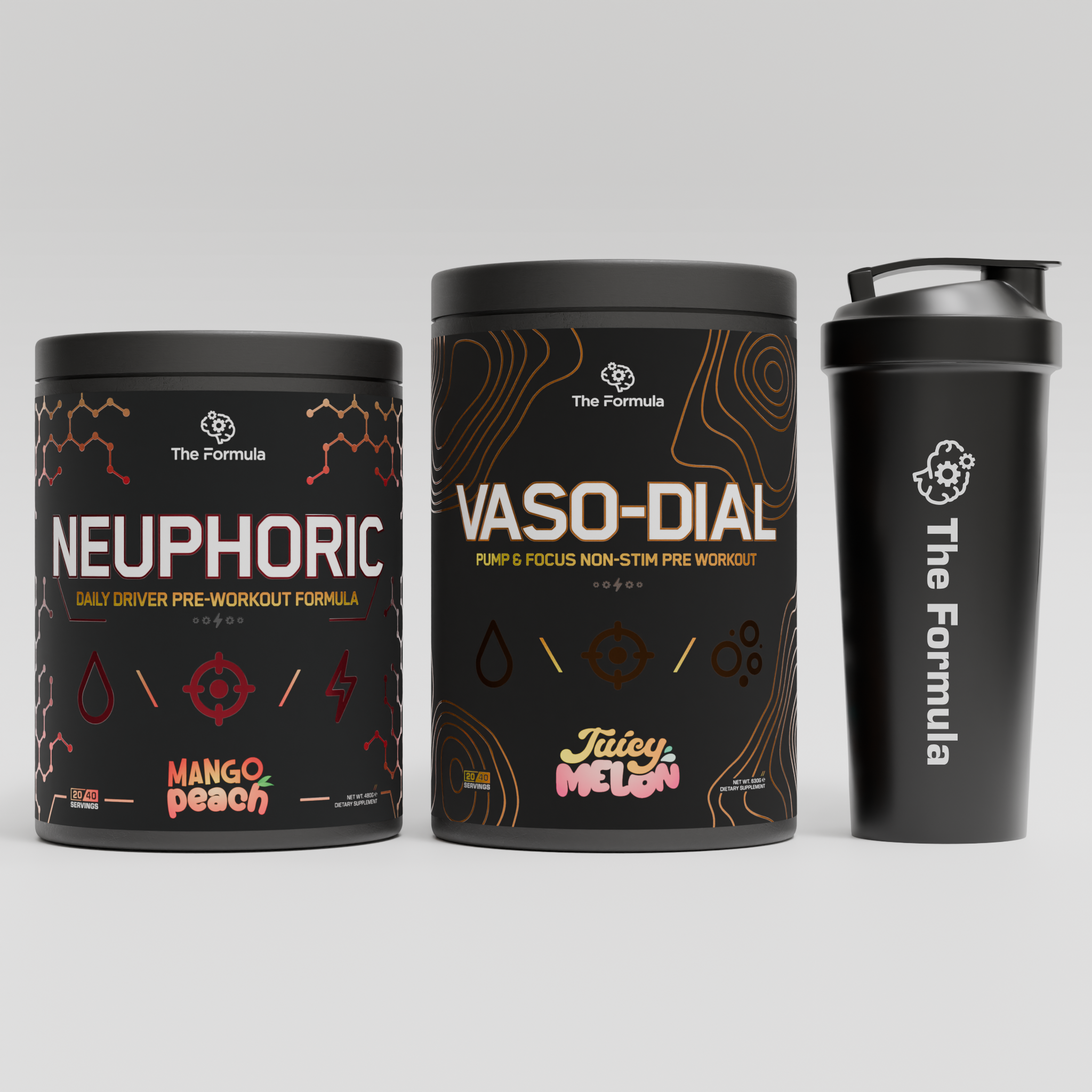 NEUPHORIC, VASO-DIAL + FREE METAL SHAKER BUNDLE